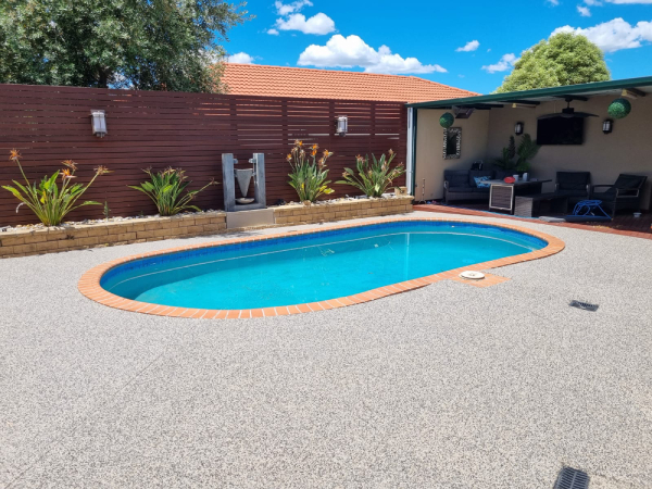 paving around pool