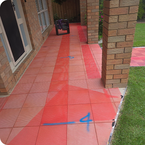 before patio